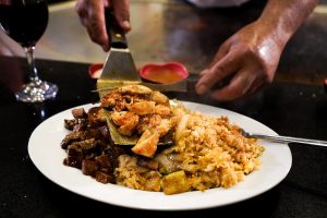 Dining at Shogun Japanese Steakhouse