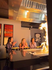 What is teppanyaki? An entertaining dining experience where your food is cooked directly at your table.