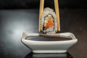 Shoyu, or soy sauce, pairs well with most items on a sushi menu.