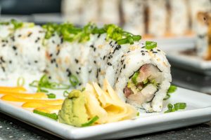 These five myths of sushi should help you enjoy healthy, delicious rolls like this one.